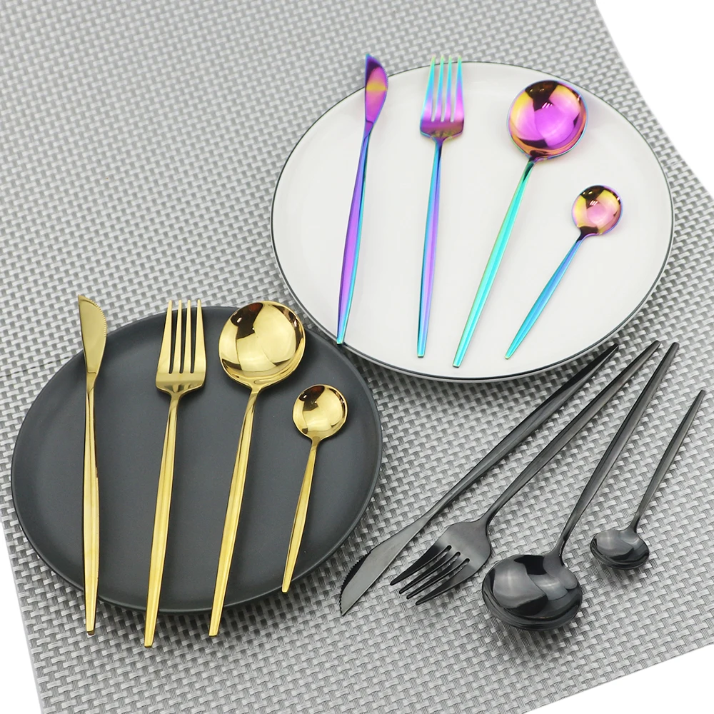 8 stuks tafel dinervork roestvrij staal dessertvork servies vorken set zwart bestek servies keukenaccessoires