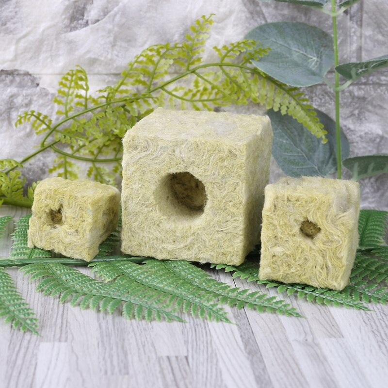 Cube de laine de roche culture hydroponique culture hors sol plantation compresse Base Q1JA
