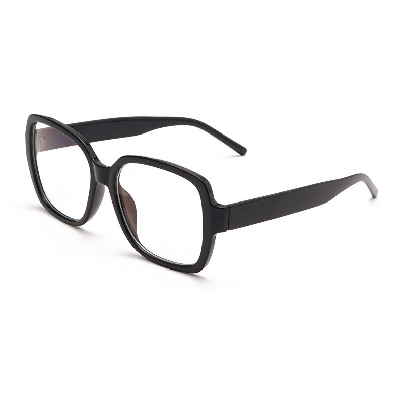MARC Square Frame Trend Glasses Women Men Oversized Optical Glasses Frame Spectacles Eyewear Frames for Male Female: Black