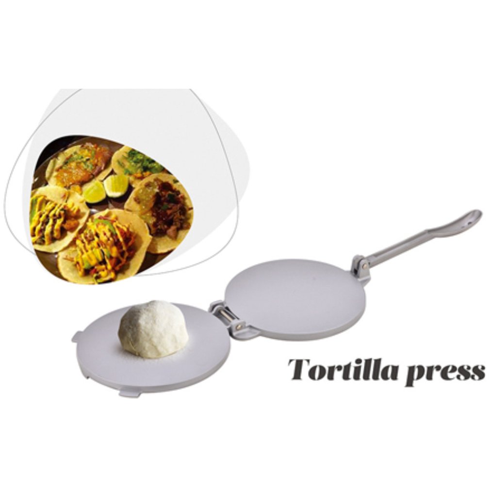Tortilla Maker Stainless Steel Foldable Corn Dough Press Machine Non-stick Baking Pan Durable For Make Tortillas Macaroni