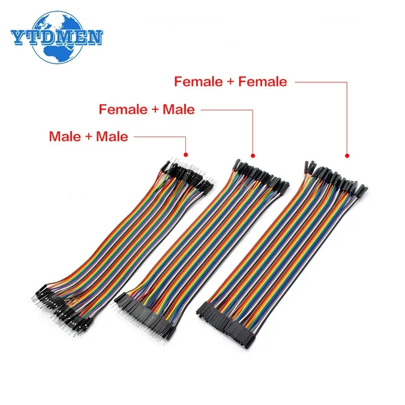 20pin jumper fio dupont linha 20cm macho para macho + fêmea para macho + fêmea para fêmea cabo dupont, para arduino diy kit eletrônico
