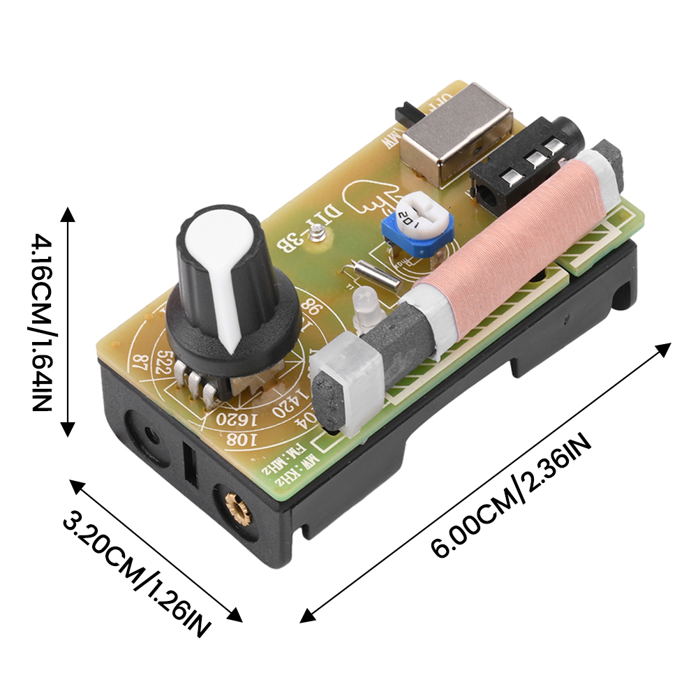 87-108 MHz AM/FM Onda Media FM Due Bande Stereo Digitale Tuning Macchina Cuffia Modulo Radio Kit Produzione Fai Da Te Prodotto Didattico