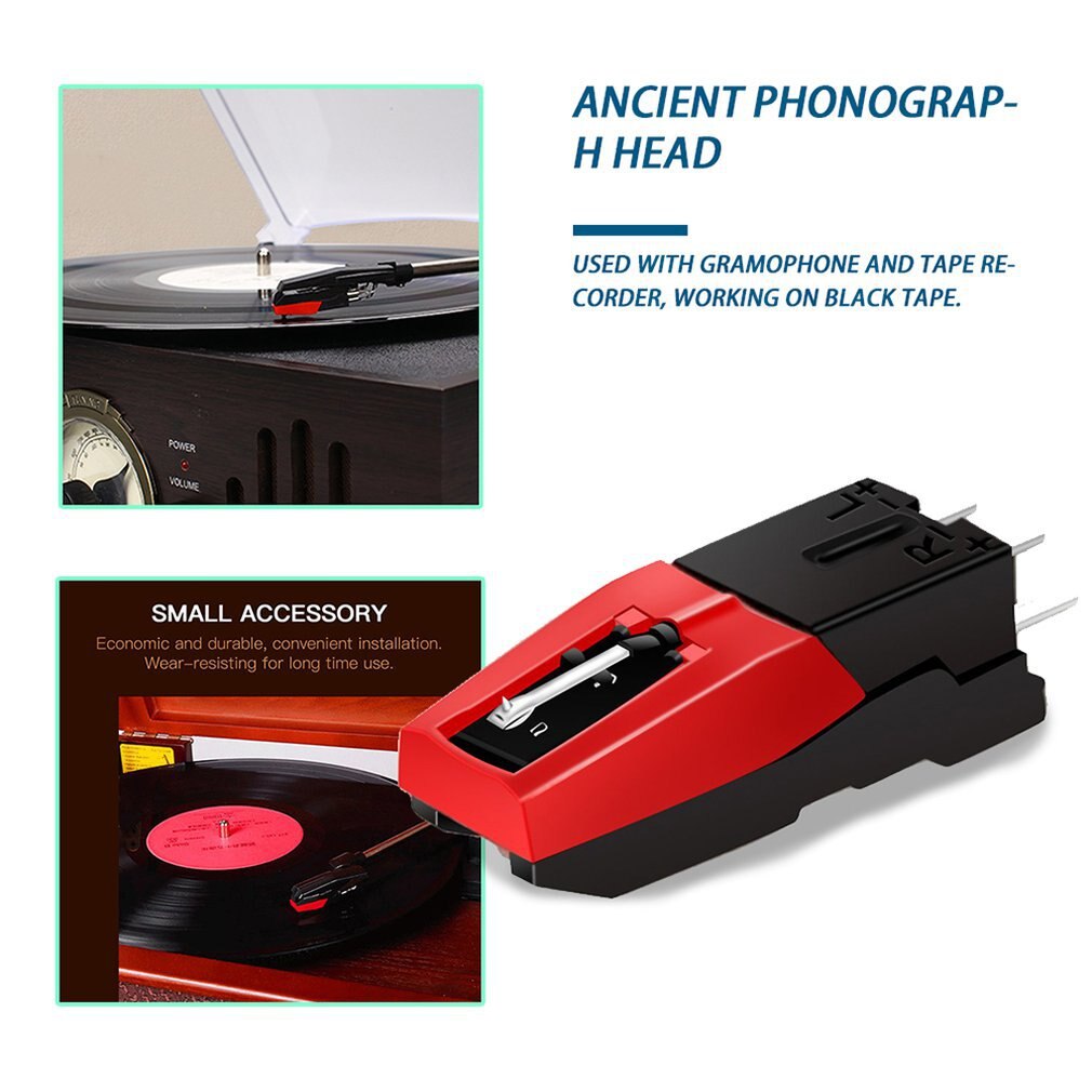 Draaitafel Phono Cartridge W/ Stylus Vervanging Voor Vinyl Black & Red Platenspeler Economische En Duurzaam Onleny