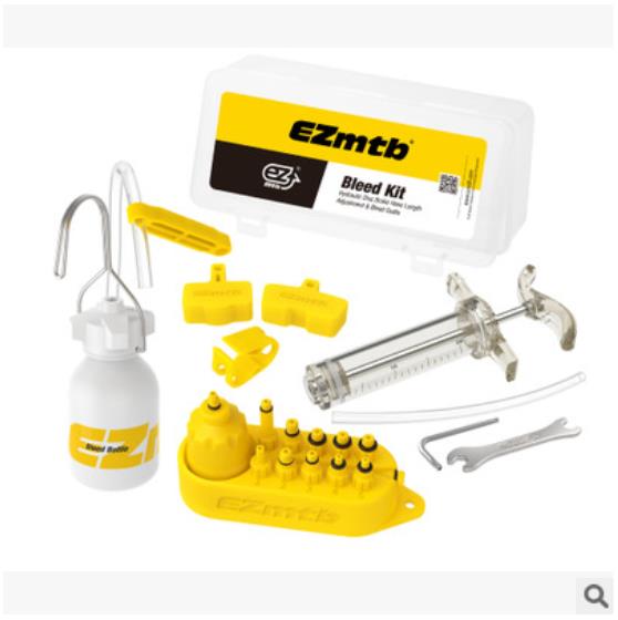 kit di spurgo dell'olio del freno a discoteca idraulico per bicicletta universale per Magura Mula Hayes strumenti di riparazione del freno della bici utili: nero