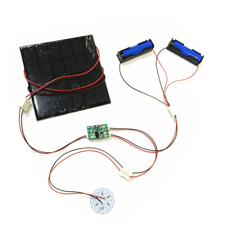 DIY KIT 6V 3W Solar Panel with 0.6A Solar lamp Light controller 3.7V 6V 600ma with 3.7V 5W LED