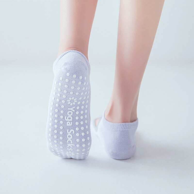 Reibungsarme yoga-socken für damen, atmungsaktive silikon-socken mit rutschfester oberfläche, pilates- und barre-socken, atmungsaktive sport- und tanzsocken