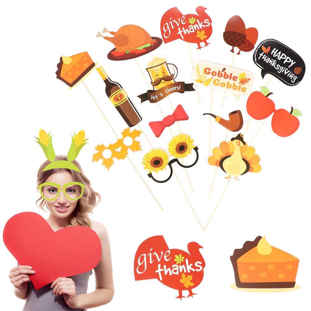 Fun Wedding Decoration Photo Props DIY Birthday Photobooth Props Photo Accessories Year Thanksgiving Event Party Supplies
