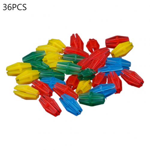 26/36 stuks gemengde lichtgevende plastic clip fiets fiets wiel spaak kralen plastic clip spaak kraal fiets kralen draad kralen decoraties: Lange kralen