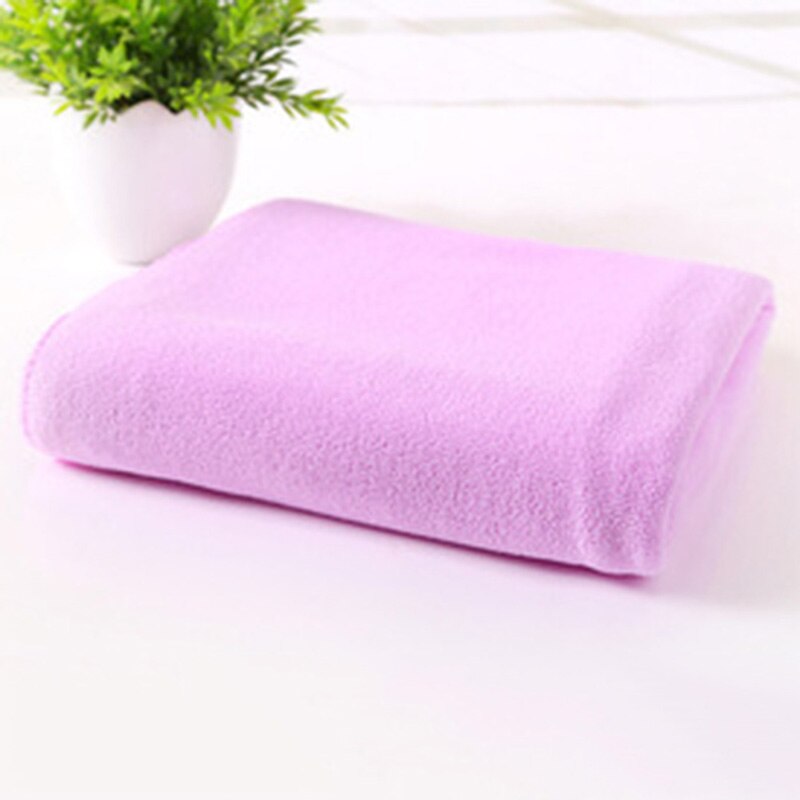 Toallas de secado rápido multicolores, Toalla de microfibra para viaje, Camping, deporte, salón de belleza, gimnasio, textil para el hogar, Playa: Rosa