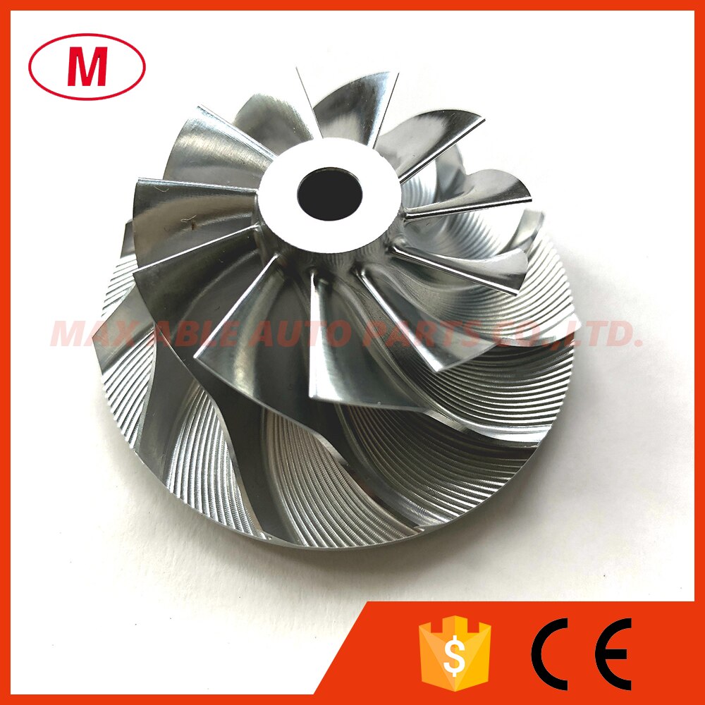 GT28 39.55/56.03mm 11+0 blades Turbo Billet compressor wheel/Aluminum 2618/Milling wheel for Turbocharger Cartridge/CHRA/Core
