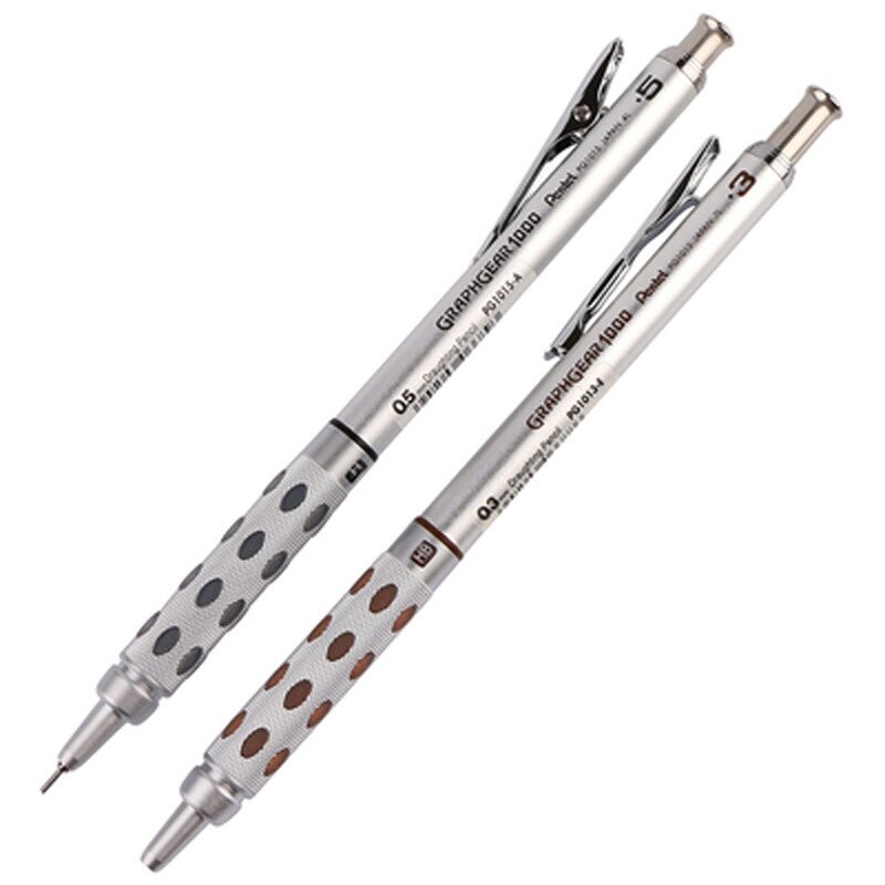 Pentel drawing activity automatic pencil 1pcs PG1015 (13.17.19) 0.3mm/0.5mm/0.7mm/0.9mm metal penholder