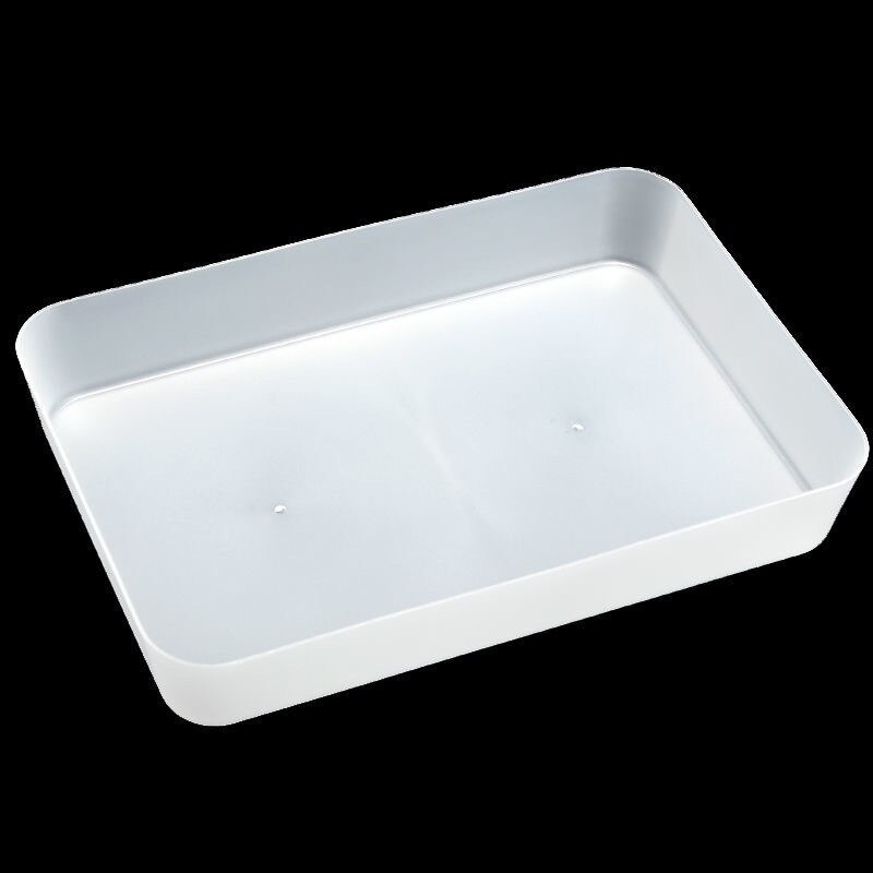 Desk Storage Drawer Divider Bathroom Kitchen Organizer Plastic Box Office Home Jewelry Makeup Organization Grocery Storage Tray: White L
