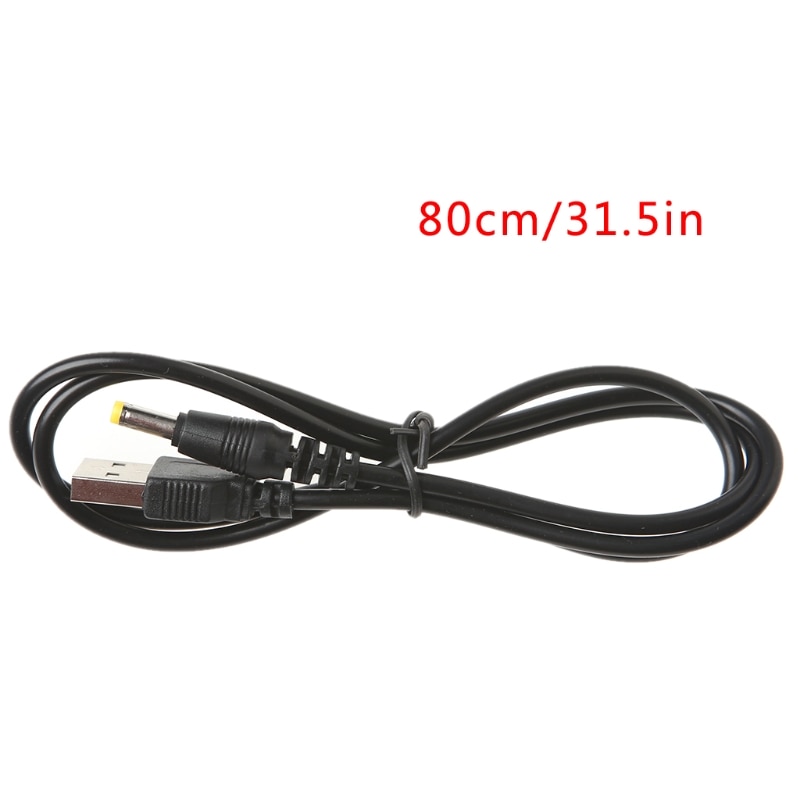 USB Male To 4.0x1.7mm 5V DC Barrel Jack Power Supply Cable Connector Charge Cord