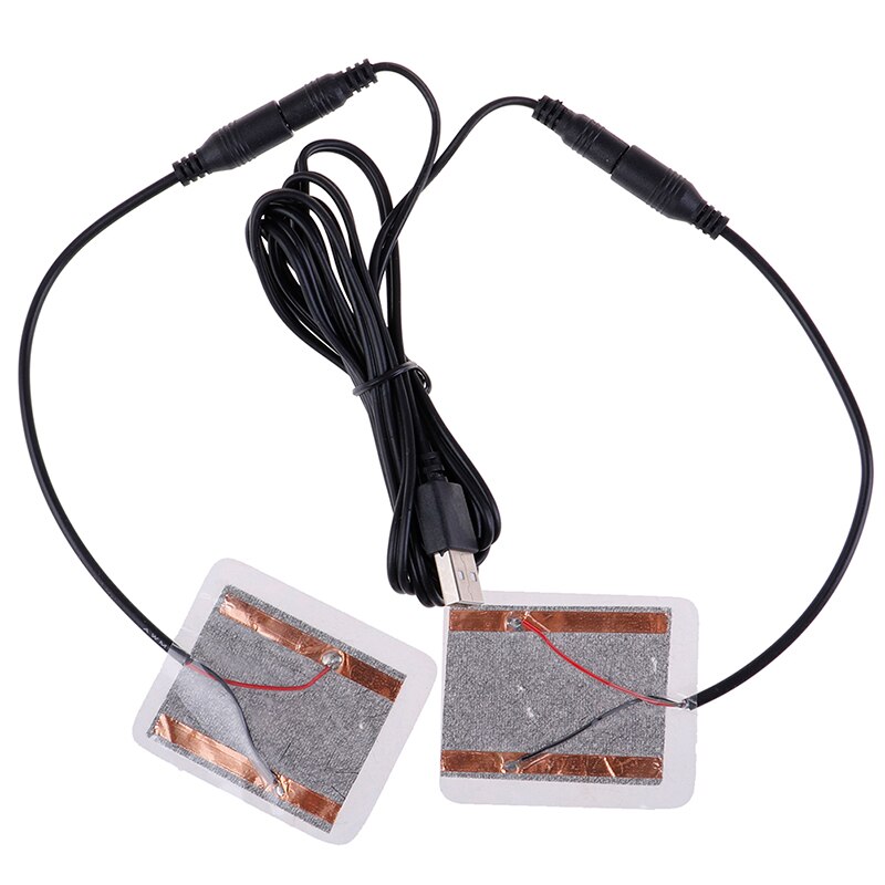 2 Stks/partij Verwarming Pads Met Kabel 5W Usb Verwarming Handschoenen Buigbare Verwarming Film Diy Warme Hand Voor Handschoen Pad voeten