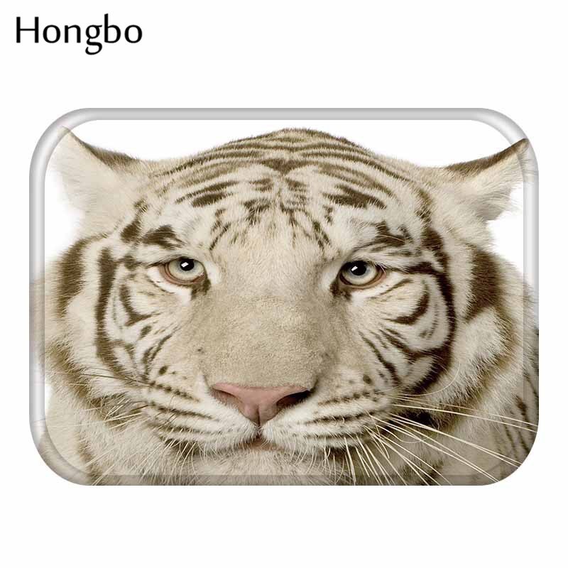 Hongbo-tapis de sol en tigre, motif chien, hibou et chat, antidérapant, pour porte, paillasson extérieur, cuisine, salon: 4
