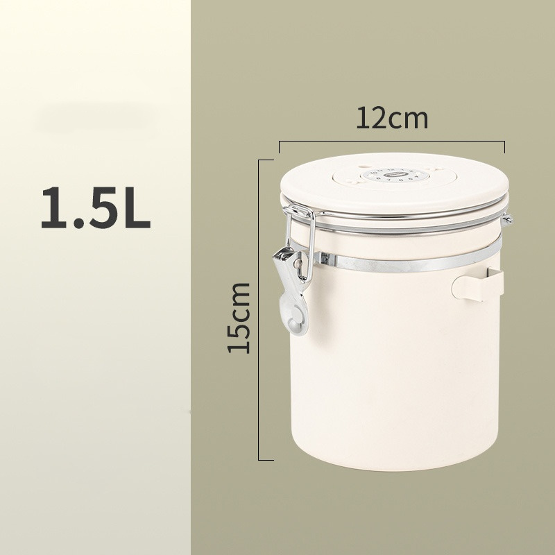 Stainless Steel Coffee Canister Coffee Bean Storage Airtight Containers with Date with Spoon Vent Valve Kitchen Food Storage Jar: plum