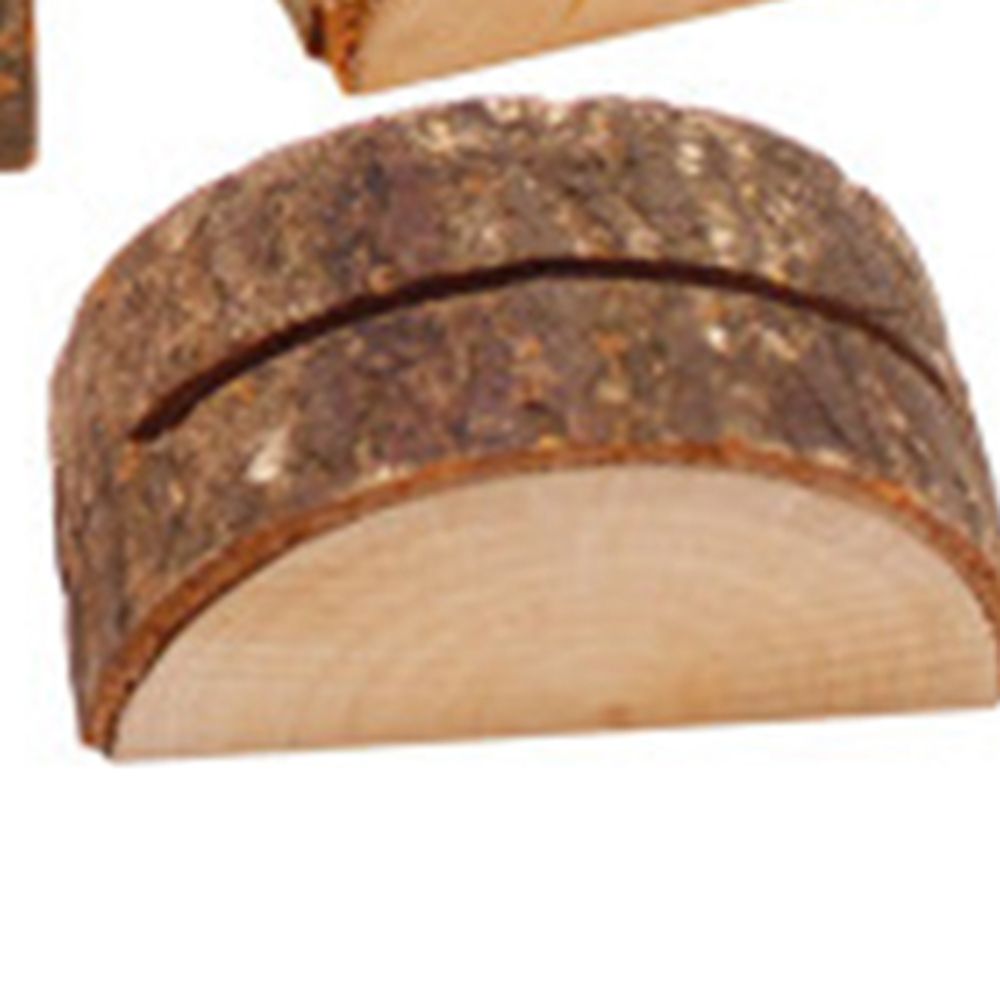 Log Photo Clip Bark Stump Crafts Retro Country Home Decoration Stakes Wedding Hotel Table Card Decoration Christmas Card Decor