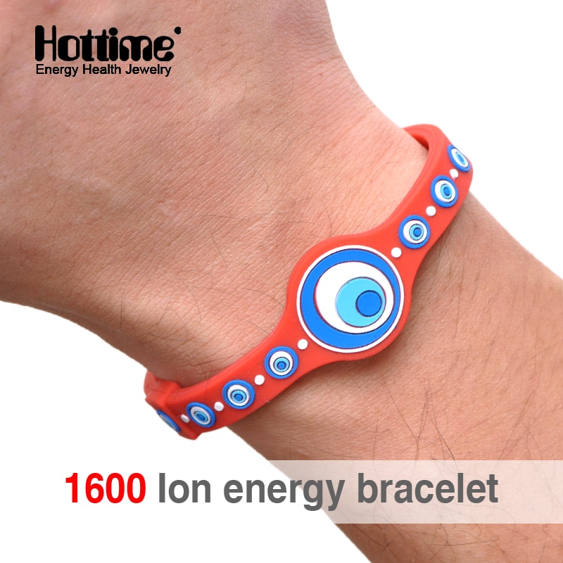 Hottime Eco Power Energy Hologram Bracelets Wristbands Keep Balance Ion Magnetic Therapy Silicone Bands