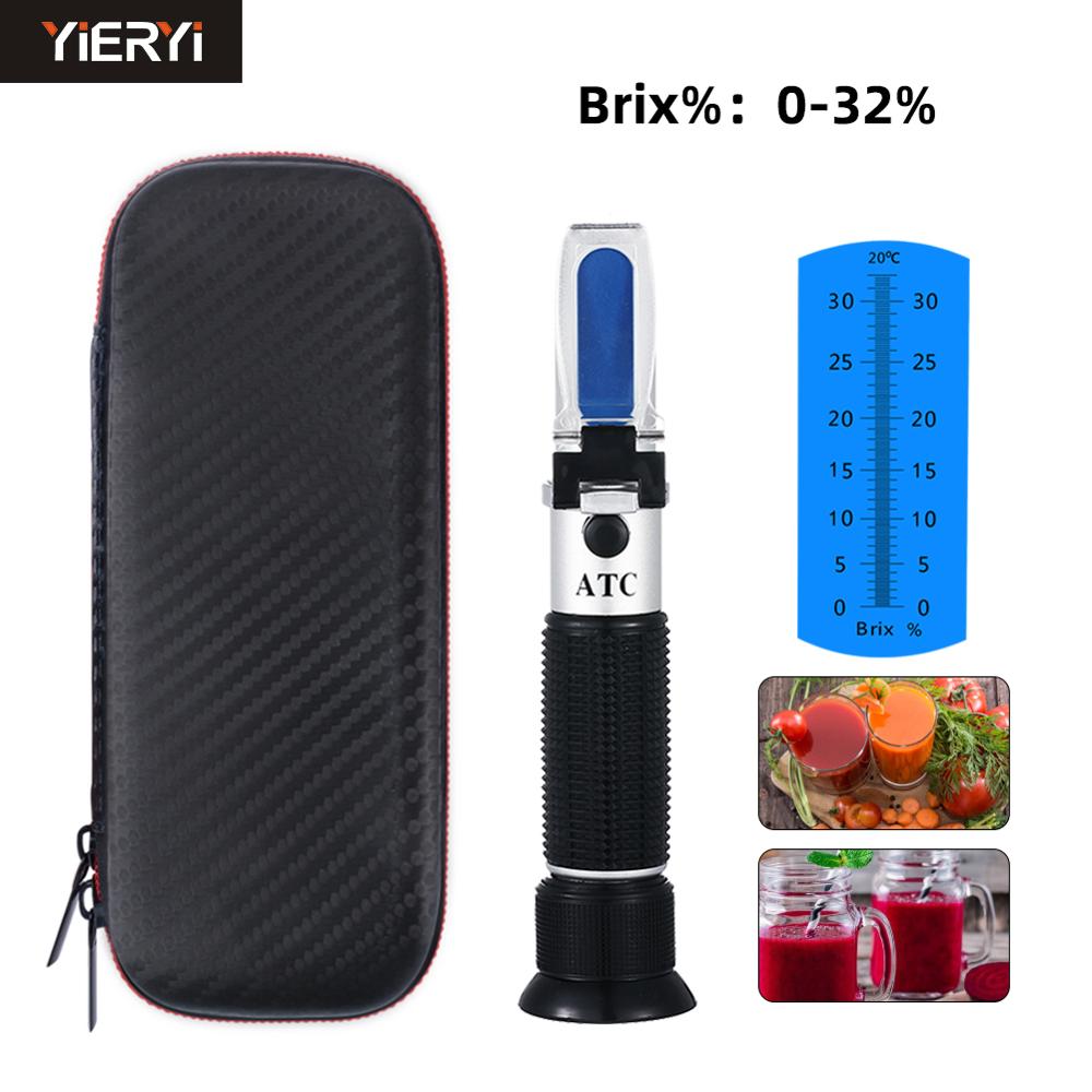 Refractometer sugar degree meter saccharimeter cutting fluid density Concentration meter 0-32% brix with black
