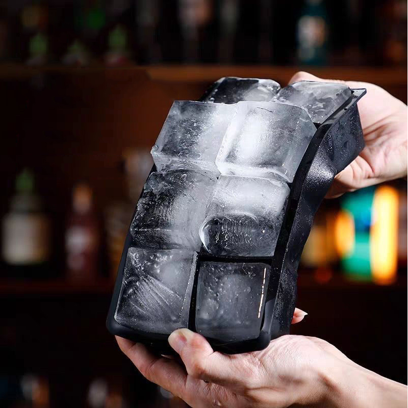 Isbitform for 4/6/8/15 isbiter, stor isbitform, stor isbitform av matkvalitet, bpa-fri, firkantet form, gjør-det-selv-kjøkken, baris