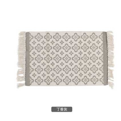 Kilim tapis moderne à rayures | Tapis de salon 100% coton, tapis géométrique indien, noir blanc, contemporain, style nordique de bohémien: G / 130X60CM