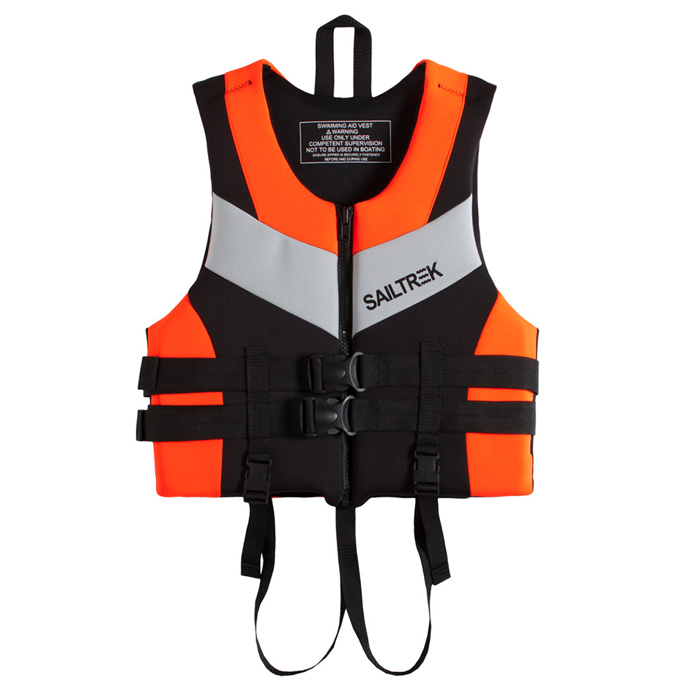 Neoprene Fishing Life Jacket Watersports Kayaking Boating Drifting Safety Life Vest Blue life jackets for adult: Orange / XXL