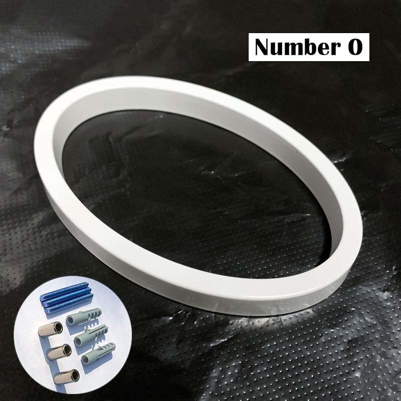 125mm White Floating House Numbers Doorplate Letters Metal Address Sign Plate Outdoor Street Door Plaque Number For Home Mailbox: Number 0