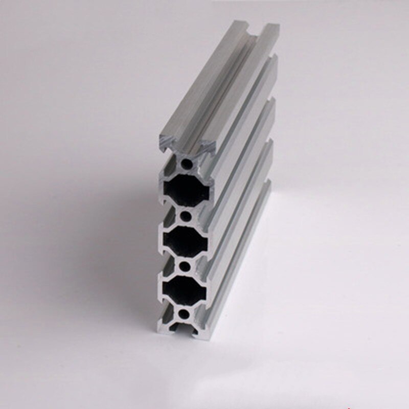 Perfil de aleación de aluminio de corte aleatorio, 100-600mm, estándar europeo 2060, grabador, perfil de encimera, perfil de aluminio 2060