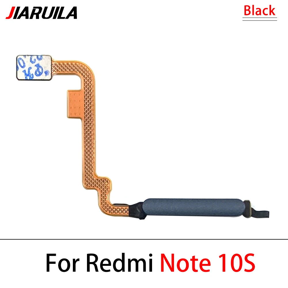 Für Xiaomi Redmi Hinweis 10 Pro 10 s 10 4G 5G Fingerprint Sensor Home Return Key Menü Taste Flex band Kabel: Silber