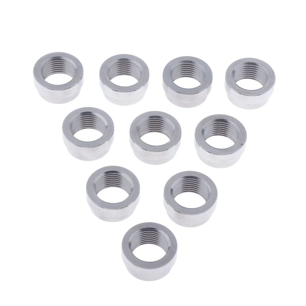 O2 sensor trin møtrik udsparing  m18 x 1.5 gevind - jern  - 10 stk