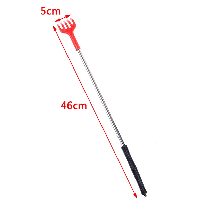 1PCS Stainless Steel Extend Itch Aid With Soft Grip Random Scratch Tool Back Scratcher Telescopic Portable Adjustable Size