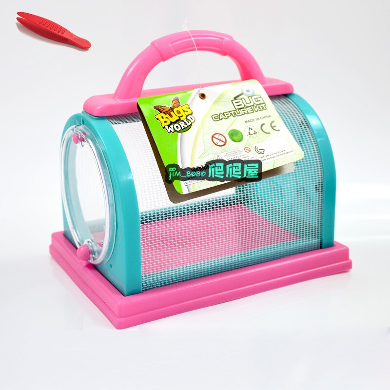 Insect Collector Outdoor Exploration Nature Insect Collection Box Capture Tool Children Insect Observation Box: Color-C