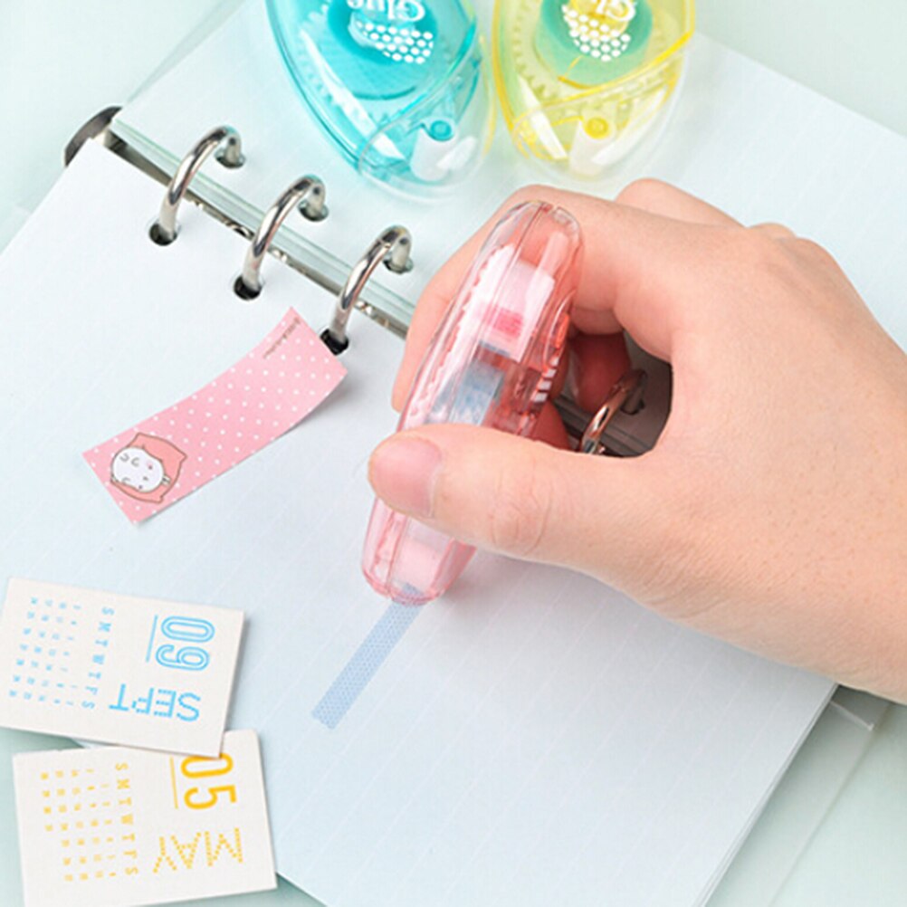 DIY Double Sided Adhesive Correction Tape Glue Sealing Letter Office Work Runner Dispenser Scrapbooking Stationery Supplies