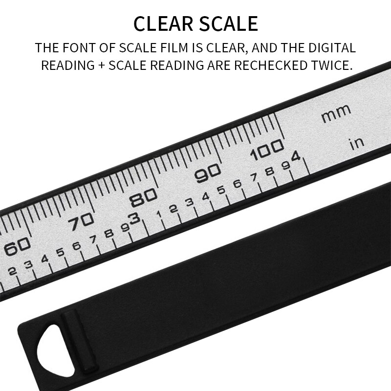 Lcd-scherm Digitale Schuifmaat Inch En Millimeter Conversie Meten Micrometer Remklauw Nauwkeurige Readinig