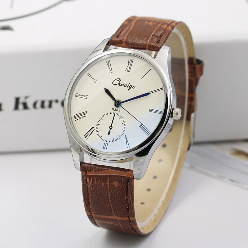 Neue Blaue Zeiger Liebhaber Uhren Luxus Hochglanz Glas retro Römischen Ziffern Paar Uhr Männer Frauen Leder Armbanduhr reloj