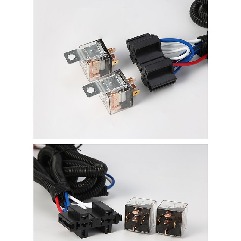 24V Car Headlight Modification Line Light Enhancement Line Car Headlight Brightener Far and Near Light Increasing Beam