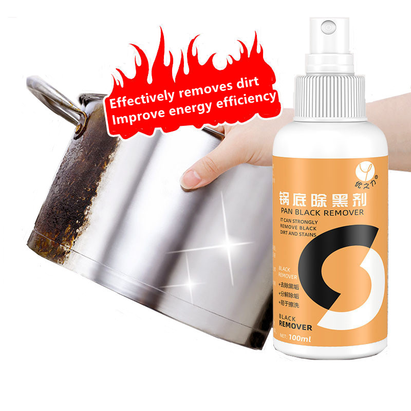 100ml Pan Black Remover Stainless Steel Pot Oven Steel Rack Grease Burn Marks Removal Kitchen Cleaner Improve Energy Efficiency