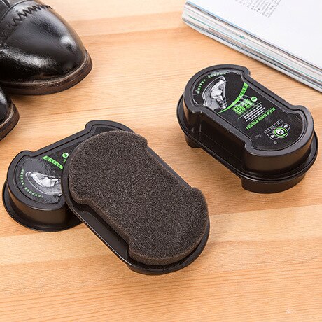 Éponge propre Double côté pour chaussures | Brosse à cire, gomme magique, chaussures de protection sans couleurs, sac en cuir 1 pièce