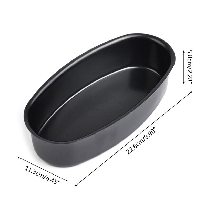 9 Inch Non Stick Oval Shape Cake Pan Cheesecake Loaf Bread Mold Baking Tray DIY
