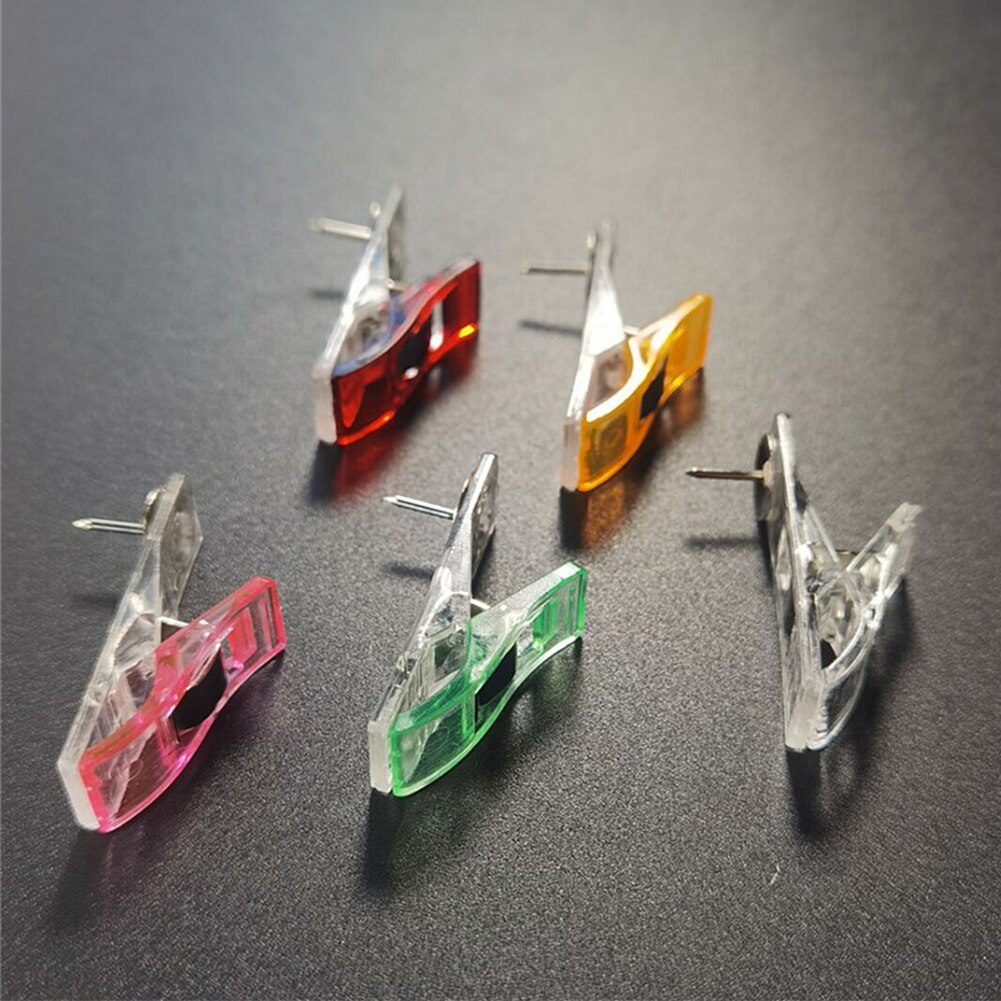 DIY Fastener Transparent Hemming Crocheting Clamps Pack Knitting Fabric Craft Quilt Binding Thumbtack Sewing Clip Accessories
