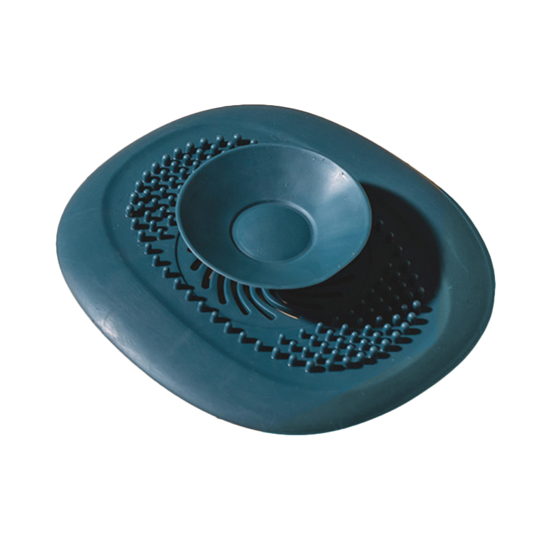 2 Stuks Badkamer Haar Catcher Stopper Douche Afvoerputje Cover Filter Deodorant Anti-Verstopping Aanrecht Plug Afvoer zeef: Blauw