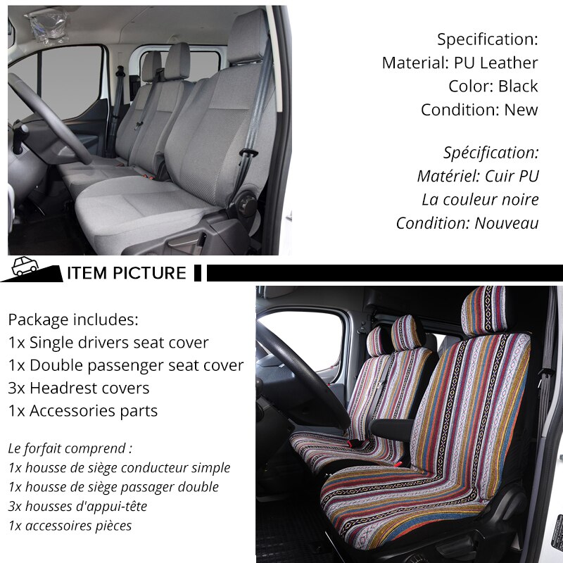 Autostoelhoezen, voor VW T-Cross 2019-2023 volledige set autostoelbeschermers, waterdichte antislip voor-en achterbeschermers interieuraccessoires,B