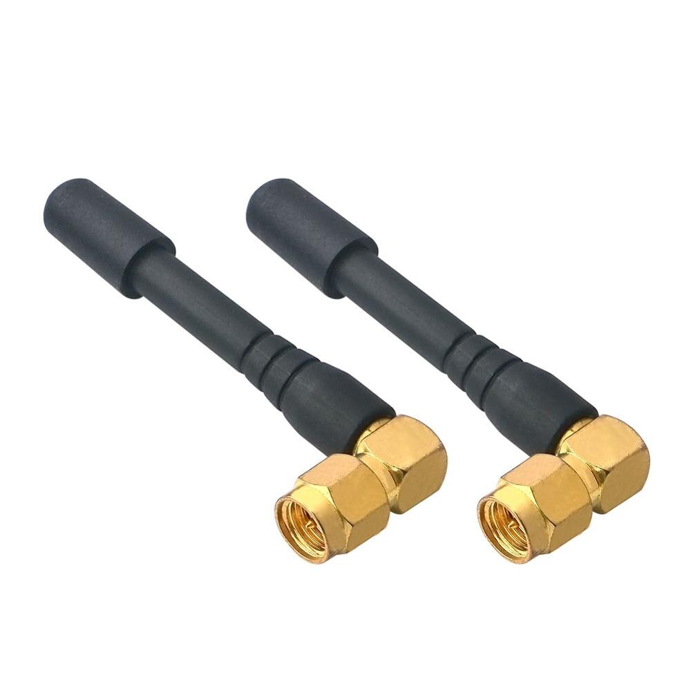 2 unid/lote 2-3dbi antena GSM GPRS 900/1800MHz antena 7cm SMA macho conector de ángulo recto