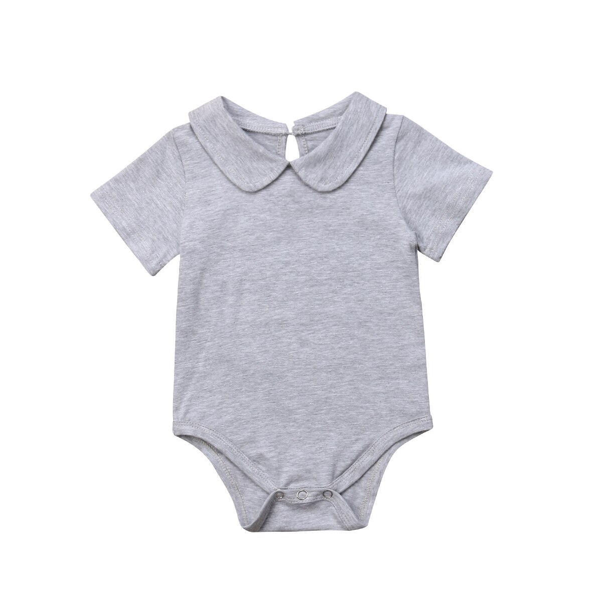 Baby's, meisjes, jongens, korte mouwen, effen bodysuit, jumpsuit, zonnepak, outfits, katoenen kleding