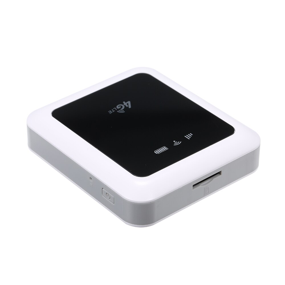 Bærbar hotspot mifi 4g trådløs wifi mobil router fdd 100m med strømbank (hvid)