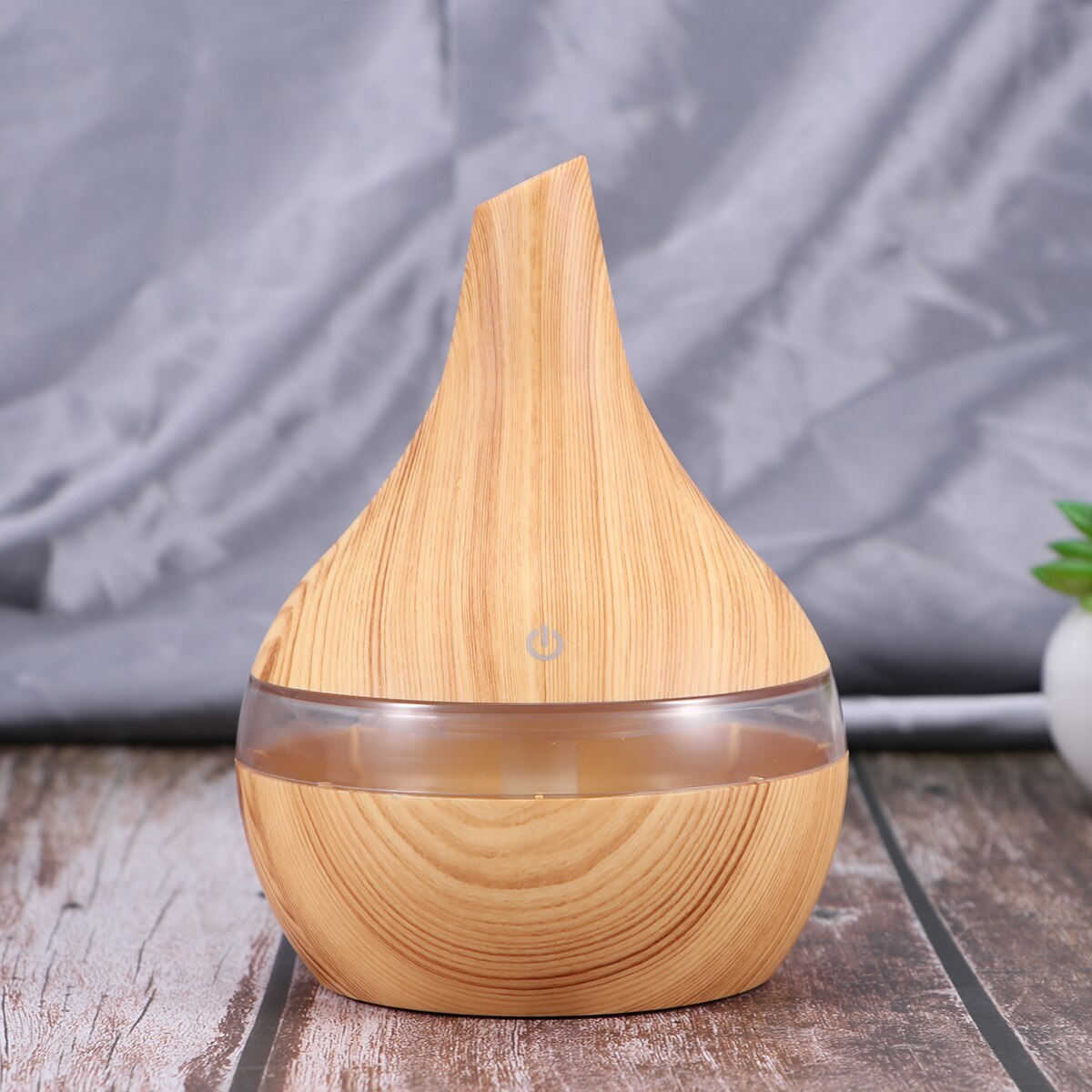 300Ml Aromatherapie Diffuser Houten Graan Patroon Usb Ultrasone Air Aroma Stille Luchtbevochtiger Etherische Olie Aroma Diffuser