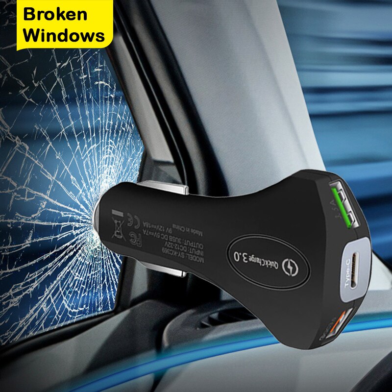 Quick Charge 3.0 Car 7A QC3.0 Turbo Fast Charging Car-charger 3 USB Car Mobile Phone Charger for iphone Micro USB Type C