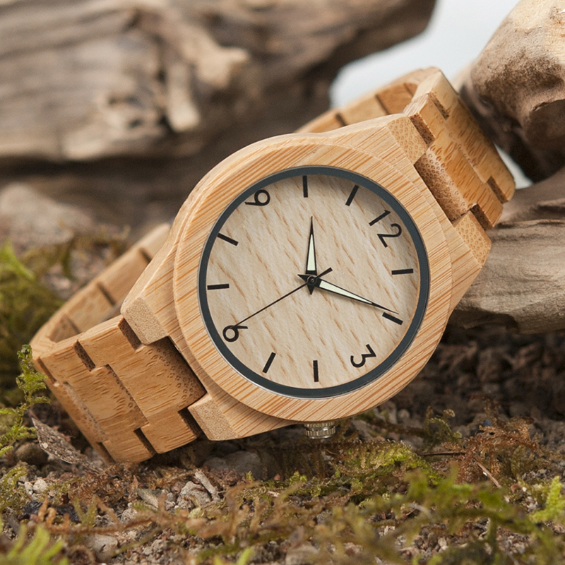 Relogio masculino BOBO VOGEL Hout Horloge Mannen Top Brand Luxe Houten Uurwerken Grote mannen W-D27