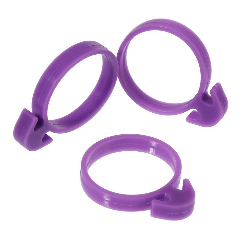 10 geladen siliconen borgring Pastry tassen kabelbinder afdichting ring