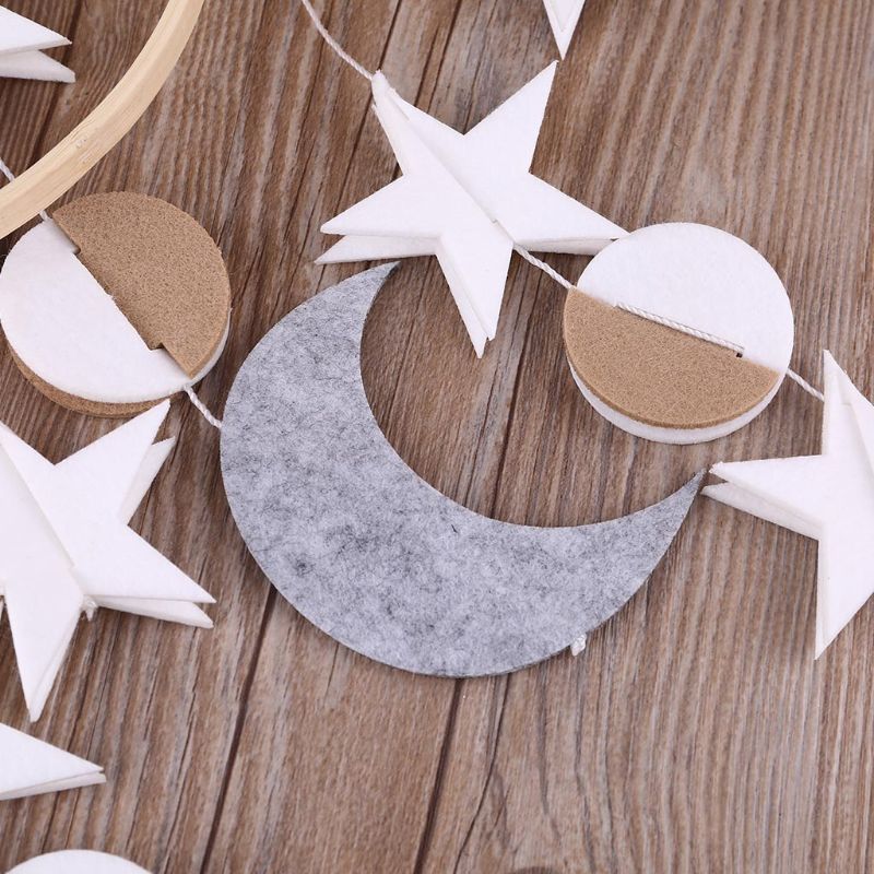 Łóżeczko dziecięce filc wisiorek muzyczne mobilne grzechotka łóżeczko dziecięce dzwonek wietrzny dzwonek robić łóżka zabawki